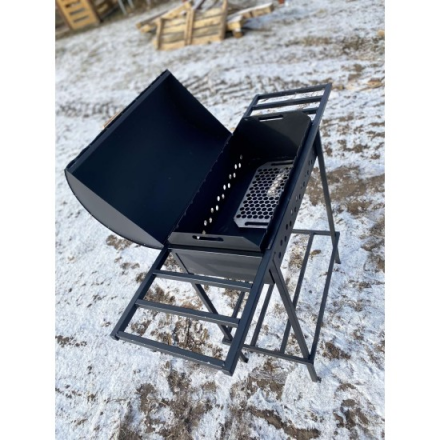 Мангал стационарный ComfortProm Велес с крышкой