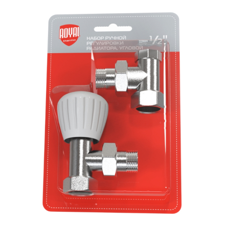 Набор ручной регулировки радиатора Royal Thermo, угловой 1/2"