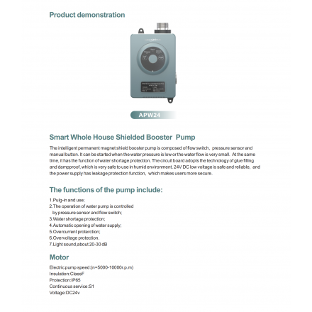 Насос повышения давления GRANDFAR APW24-15M