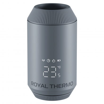 Термостатическая головка Royal Thermo Smart Heat 2.0 серебристый RATESH23015SS