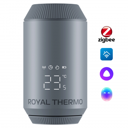 Термостатическая головка Royal Thermo Smart Heat 2.0 серебристый RATESH23015SS