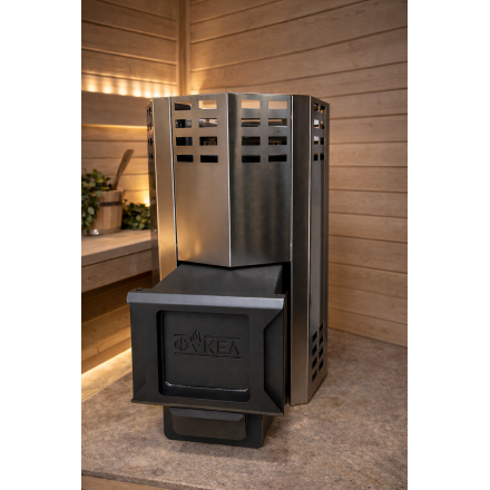 Банная печь Факел чугунная дверца