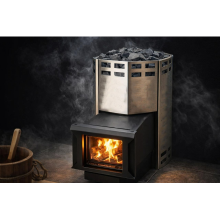 Банная печь Факел дверца стекло