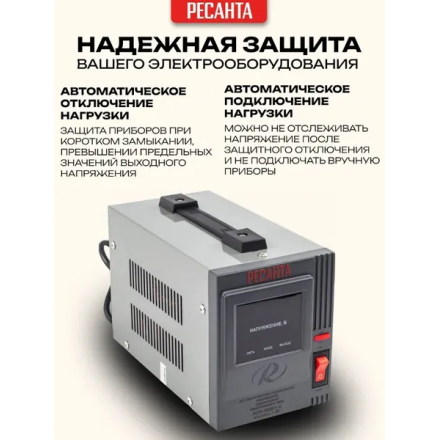 Стабилизатор напряжения Ресанта АСН-1000/1-Ц