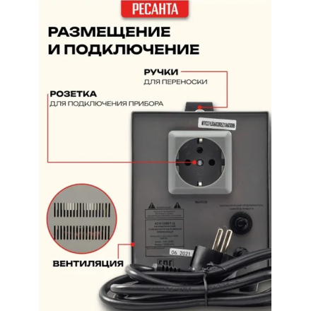 Стабилизатор напряжения Ресанта АСН-1000/1-Ц