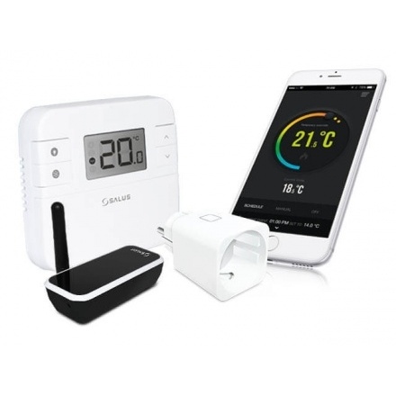 Беспроводной терморегулятор в комплекте с беспроводной розеткой Salus RT310iSPE