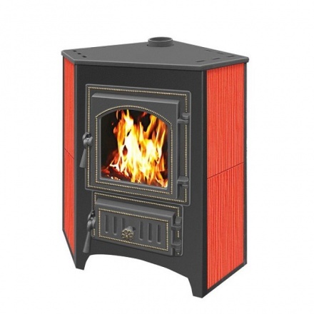 Печь-камин Везувий ПК-01 (270) угловой красный 9 кВт