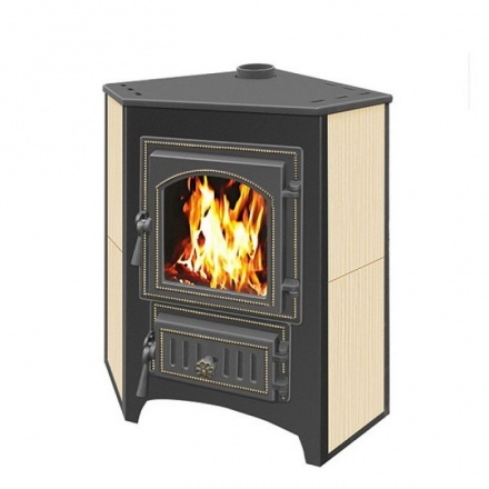Печь-камин Везувий ПК-01 (270) угловой бежевый 9 кВт