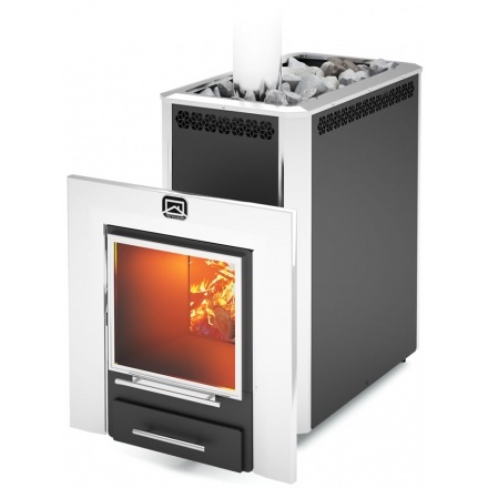 Печь для бани Теплодар Сибирь 30 ЛК Панорама