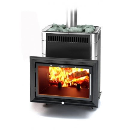 Печь для бани Термофор Витрувия Inox БСЭ антрацит НВ