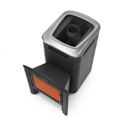 Печь для бани Термофор Тунгуска 2017 Carbon Витра антрацит