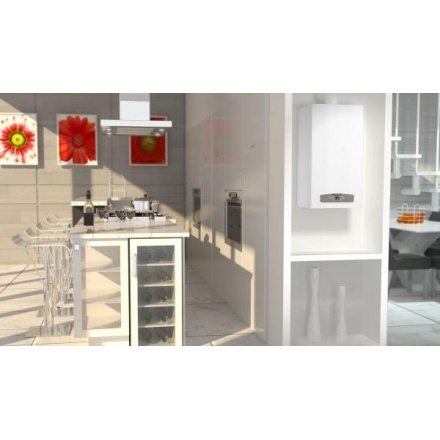 Газовый котел Ariston CARES X 15 FF NG в интерьере