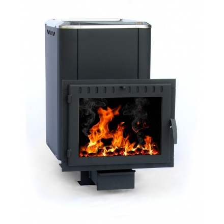 Печь банная Сибирь-18 (панорамное стекло, конвекционная)