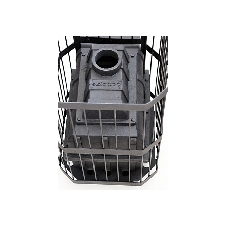 Печь банная Сибирь-24 (панорамное стекло, сетка квадрат)