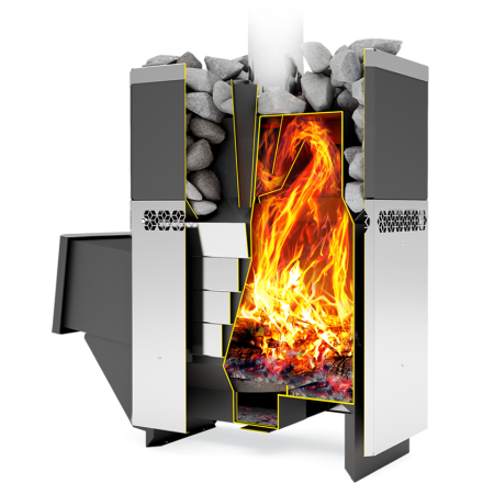 Печь для бани Теплодар Русь-18 ЛНЗП Профи