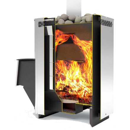 Печь для бани Теплодар Сахара-16 ЛНЗП Профи