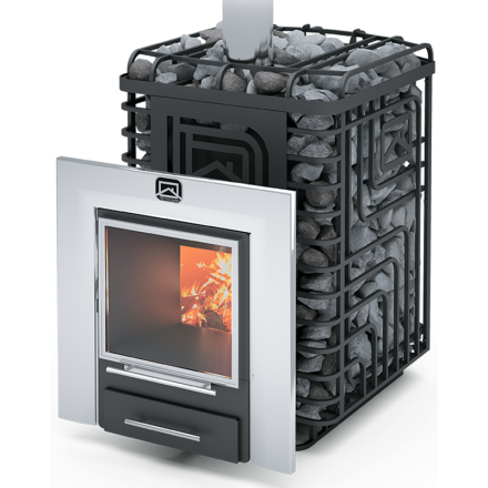 Печь для бани Теплодар Сибирский Утес-20 ЛП Профи Панорама (без дверцы)