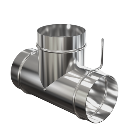 Тройник воздуховода Теплодар для Сиесты правый