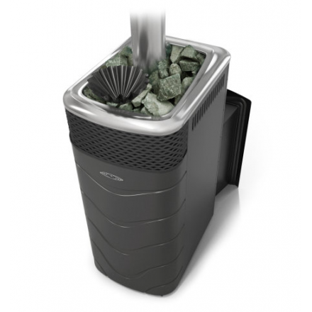 Печь для бани Термофор Гейзер XXL 2017 Carbon Витра ЗК антрацит