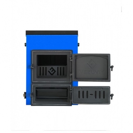 Котел твердотопливный Везувий Эльбрус-18 с плитой