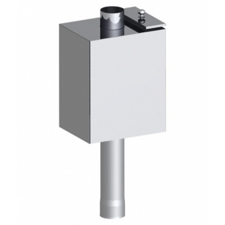 Бак Везувий нерж. на трубе 55 л D115 (Прямоуг.) 3/4