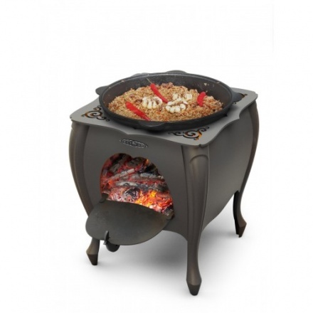 Печь под казан TMF Зухра чёрная бронза