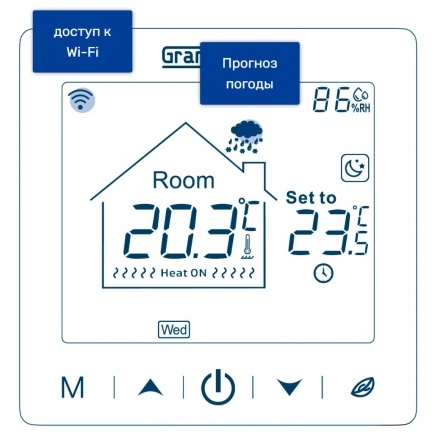 Терморегулятор Grand Meyer SN-20 Wi-Fi (черный)