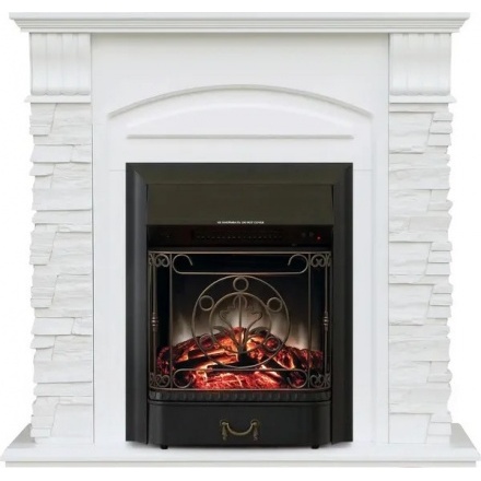Каминокомплект Alioth New с электрокамином Majestic-s Lux BL LT