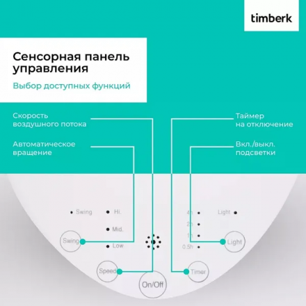 Безлопастной вентилятор Timberk T-BF2818RC