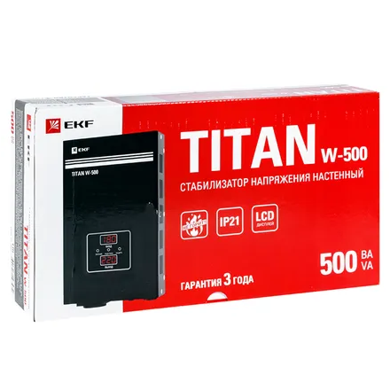 Стабилизатор напряжения настенный TITAN W-500 EKF PROxima