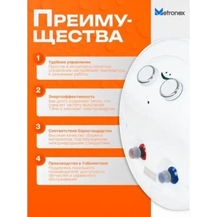Накопительный водонагреватель Metronex Thermo Lite MX WH 2.0kW 150 л