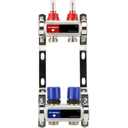 Коллекторная группа с расходомерами Varmega VMMG01 ВР 1"
