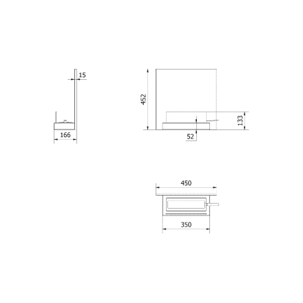 Биокамин Kratki Plank