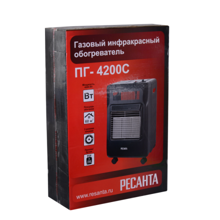 Газовый инфракрасный обогреватель Ресанта ПГ-4200С