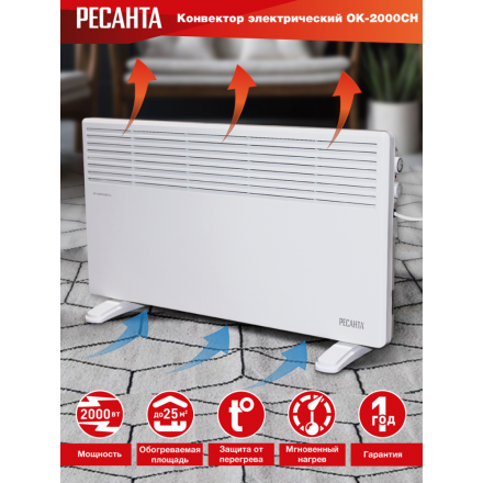 Конвектор электрический Ресанта ОК-2000СН