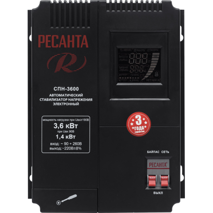 Стабилизатор напряжения Ресанта СПН-3600