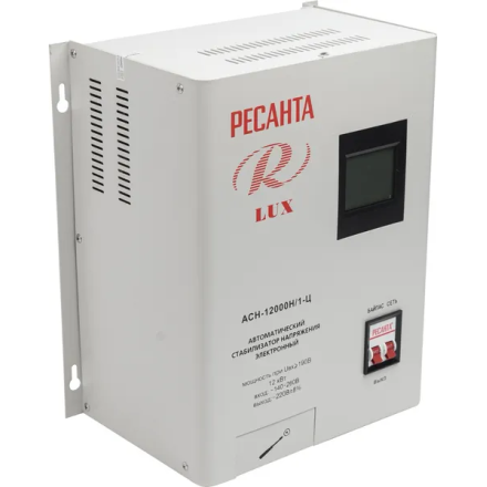 Стабилизатор напряжения серии LUX Ресанта АСН-12000Н/1-Ц