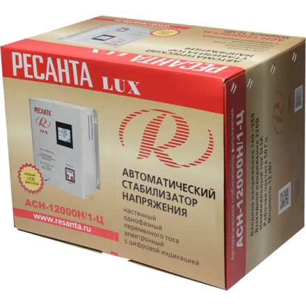 Стабилизатор напряжения серии LUX Ресанта АСН-12000Н/1-Ц