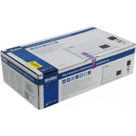 Стабилизатор напряжения SVEN SLIM-1000 LCD