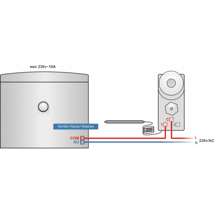 Терморегулятор накладной на трубу Salus АТ10