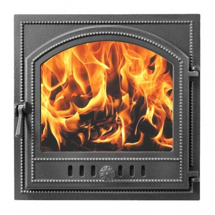 Дверка ВЕЗУВИЙ каминная 205 (Антрацит)