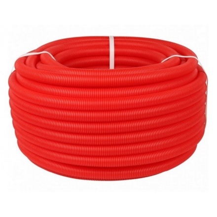 Трубка защитная гофрированная красная Ø 20 мм