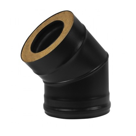 Сэндвич-отвод 45° Black Везувий