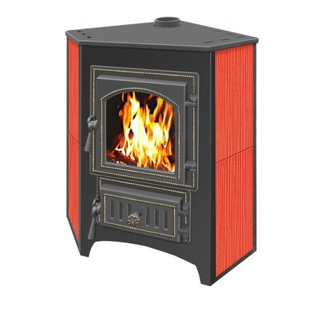 Печь-камин Везувий ПК-01 (220) угловой красный 9 кВт