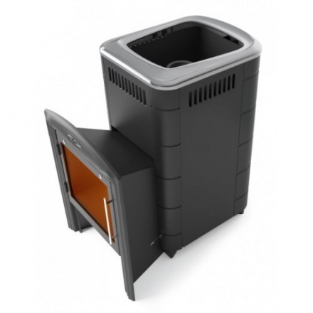 Печь для бани Термофор Тунгуска Cast Витра антрацит