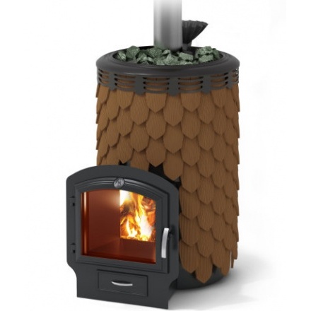 Печь для бани Термофор Альфа Панголина Лайт Inox ЧДБСЭ ЗК терракота