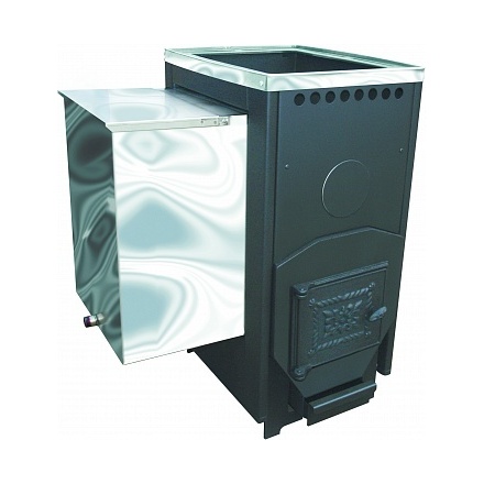 Печь для бани Варвара "Паленица" навесная укор. топка