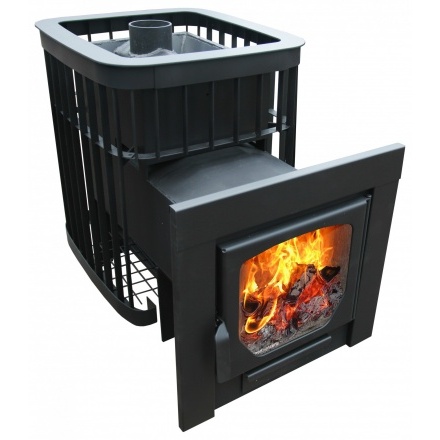 Печь для бани Варвара "Каменка" пан. дверь удл. топка