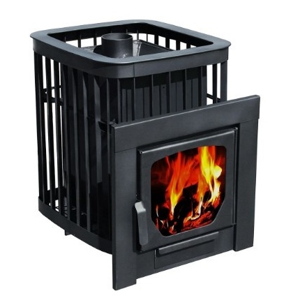 Печь для бани Варвара "Каменка" пан. дверь укор. топка