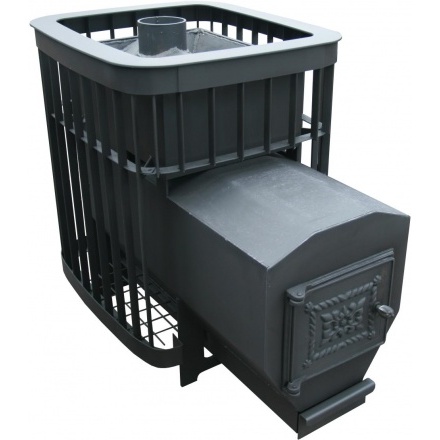 Печь для бани Варвара "Каменка" с контуром удл. топка